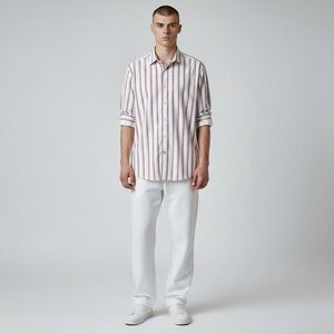 BUGATCHI Mens Long sleeve Botton Down shirt